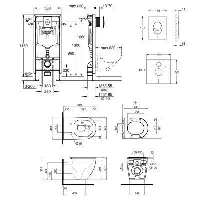Будкрам купить Набор инсталляция 4 в 1 Grohe Rapid SL 38722001 + унитаз с сиденьем Qtap Robin QT13332141ERMB Набор инсталляция 4 в 1 Grohe Rapid SL 38722001 + унитаз с сиденьем Qtap Robin QT13332141ERMB 2