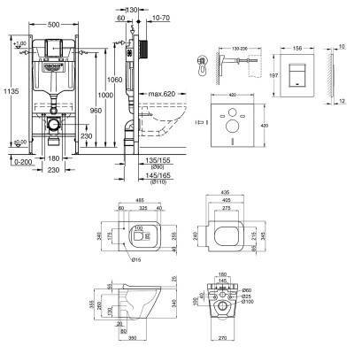 Будкрам купить Набор инсталляция 4 в 1 Grohe Rapid SL 3884000G + унитаз с сиденьем Qtap Tern QT1733052ER Набор инсталляция 4 в 1 Grohe Rapid SL 3884000G + унитаз с сиденьем Qtap Tern QT1733052ER 2