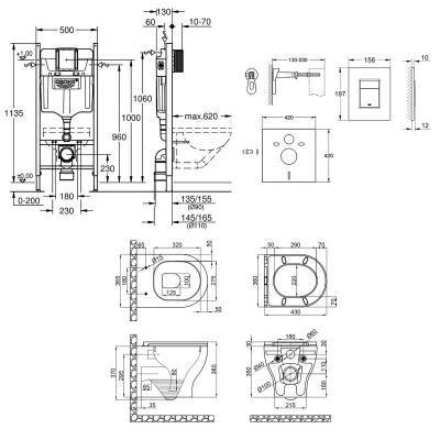 Будкрам купить Набор инсталляция 4 в 1 Grohe Rapid SL 3884000G + унитаз с сиденьем Qtap Aries QT0333063ERW Набор инсталляция 4 в 1 Grohe Rapid SL 3884000G + унитаз с сиденьем Qtap Aries QT0333063ERW 2