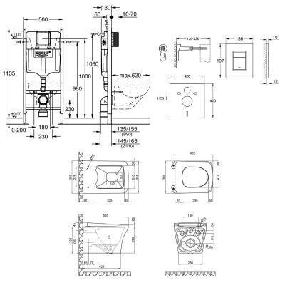 Будкрам купить Набор инсталляция 4 в 1 Grohe Rapid SL 3884000G + унитаз с сиденьем Qtap Gemini QT25332614EW Набор инсталляция 4 в 1 Grohe Rapid SL 3884000G + унитаз с сиденьем Qtap Gemini QT25332614EW 2
