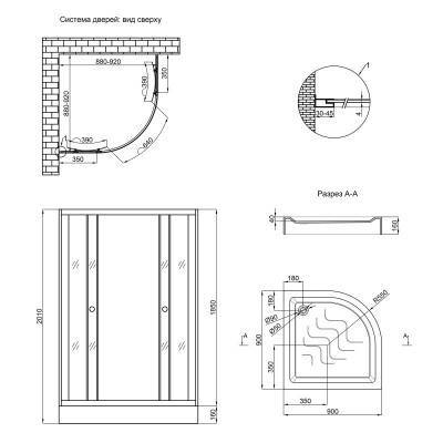 Будкрам купить Набор Lidz душевая кабина Wieza SC90x90.SAT.LOW.L, стекло Linie 4 мм + поддон Kupala Набор Lidz душевая кабина Wieza SC90x90.SAT.LOW.L, стекло Linie 4 мм + поддон Kupala 2