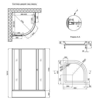Будкрам купить Набор Lidz душевая кабина Wieza SC90x90.SAT.MID.L, стекло Linie 4 мм + поддон с панелью Kupala Набор Lidz душевая кабина Wieza SC90x90.SAT.MID.L, стекло Linie 4 мм + поддон с панелью Kupala 2