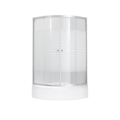 Будкрам купить Набор Lidz душевая кабина Wieza SC80x80.SAT.MID.L, стекло Linie 4 мм + поддон с панелью Kupala