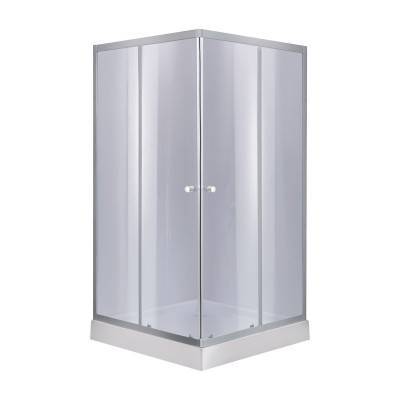 Будкрам купить Набор Lidz душевая кабина Wawel SC90x90.SAT.LOW.GR, стекло тонированное 4 мм + поддон Mazur