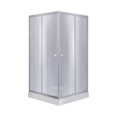 Будкрам купить Набор Lidz душевая кабина Wawel SC80x80.SAT.LOW.GR, стекло тонированное 4 мм + поддон Mazur