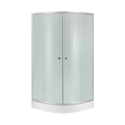 Будкрам купити Набір Lidz душова кабіна Latwa SC80x80.SAT.LOW.FR, скло Frost 4 мм + піддон Kupala