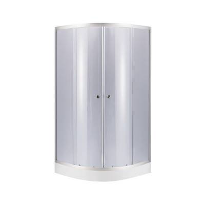 Будкрам купити Набір Lidz душова кабіна Latwa SC80x80.SAT.LOW.GR, скло тоноване 4 мм + піддон Kupala