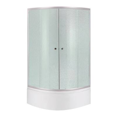 Будкрам купити Набір Lidz душова кабіна Latwa SC90x90.SAT.HIGH.FR, скло Frost 4 мм + піддон із панеллю Kupala