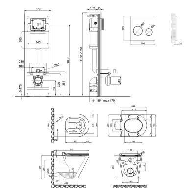 Будкрам купить Набор Qtap инсталляция 4 в 1 с панелью смыва Nest (QT0233M370 + QT0211P01V1178MB) + унитаз с сиденьем Scorpio QT1433053ERMB Набор Qtap инсталляция 4 в 1 с панелью смыва Nest (QT0233M370 + QT0211P01V1178MB) + унитаз с сиденьем Scorpio QT1433053ERMB 2