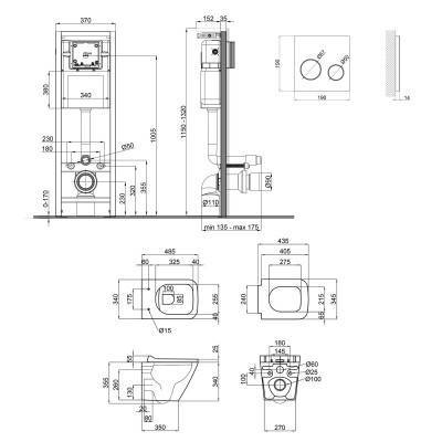 Будкрам купить Набор Qtap инсталляция 4 в 1 с панелью смыва Nest (QT0233M370 + QT0211P01V1178MB) + унитаз с сиденьем Tern QT1433053ERMB Набор Qtap инсталляция 4 в 1 с панелью смыва Nest (QT0233M370 + QT0211P01V1178MB) + унитаз с сиденьем Tern QT1433053ERMB 2