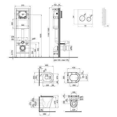 Будкрам купить Набор Qtap инсталляция 4 в 1 с панелью смыва Nest (QT0233M370 + QT0211P01V1178MB) + унитаз с сиденьем Virgo QT1833051ERMB Набор Qtap инсталляция 4 в 1 с панелью смыва Nest (QT0233M370 + QT0211P01V1178MB) + унитаз с сиденьем Virgo QT1833051ERMB 2