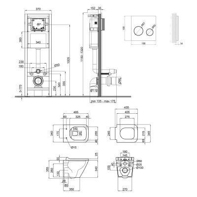 Будкрам купить Набор Qtap инсталляция 4 в 1 с панелью смыва Nest (QT0233M370 + QT0211P01V1176W) + унитаз с сиденьем Tern QT1733052ERW Набор Qtap инсталляция 4 в 1 с панелью смыва Nest (QT0233M370 + QT0211P01V1176W) + унитаз с сиденьем Tern QT1733052ERW 2