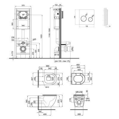 Будкрам купить Набор Qtap инсталляция 4 в 1 с панелью смыва Nest (QT0233M370 + QT0211P01V1176W) + унитаз с сиденьем Robin QT13332141ERW Набор Qtap инсталляция 4 в 1 с панелью смыва Nest (QT0233M370 + QT0211P01V1176W) + унитаз с сиденьем Robin QT13332141ERW 2