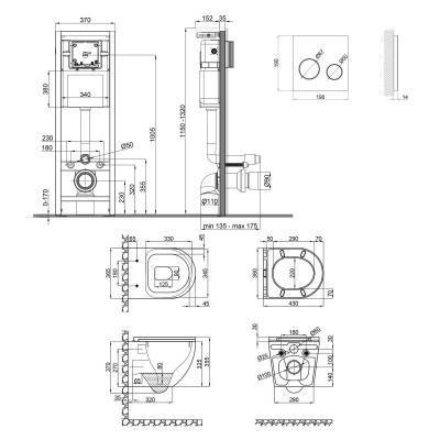 Будкрам купить Набор Qtap инсталляция 4 в 1 с панелью смыва Nest (QT0233M370 + QT0211P01V1176W) + унитаз с сиденьем Robin QT13332141ERW Набор Qtap инсталляция 4 в 1 с панелью смыва Nest (QT0233M370 + QT0211P01V1176W) + унитаз с сиденьем Robin QT13332141ERW 2