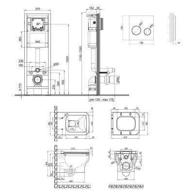 Будкрам купить Набор Qtap инсталляция 4 в 1 с панелью смыва Nest (QT0233M370 + QT0211P01V1176W) + унитаз с сиденьем Cardinal QT0433C660HW Набор Qtap инсталляция 4 в 1 с панелью смыва Nest (QT0233M370 + QT0211P01V1176W) + унитаз с сиденьем Cardinal QT0433C660HW 2