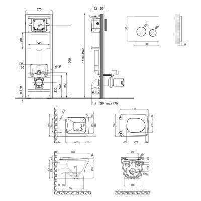 Будкрам купить Набор Qtap инсталляция 4 в 1 с панелью смыва Nest (QT0233M370 + QT0211P01V1176W) + унитаз с сиденьем Gemini QT25332614EW Набор Qtap инсталляция 4 в 1 с панелью смыва Nest (QT0233M370 + QT0211P01V1176W) + унитаз с сиденьем Gemini QT25332614EW 2
