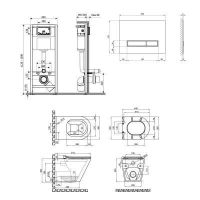 Будкрам купить Набор Qtap инсталляция 4 в 1 с панелью смыва Nest (QT0133M425 + QT0111V1107GB) + унитаз с сиденьем Scorpio QT1433053ERMB Набор Qtap инсталляция 4 в 1 с панелью смыва Nest (QT0133M425 + QT0111V1107GB) + унитаз с сиденьем Scorpio QT1433053ERMB 2