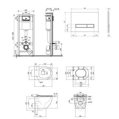 Будкрам купить Набор Qtap инсталляция 4 в 1 с панелью смыва Nest (QT0133M425 + QT0111V1107GB) + унитаз с сиденьем Robin QT1333046ENRMB Набор Qtap инсталляция 4 в 1 с панелью смыва Nest (QT0133M425 + QT0111V1107GB) + унитаз с сиденьем Robin QT1333046ENRMB 2