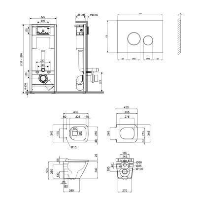 Будкрам купить Набор Qtap инсталляция 4 в 1 с панелью смыва Nest (QT0133M425 + QT0111V1107GB) + унитаз с сиденьем Tern QT1733052ERMB Набор Qtap инсталляция 4 в 1 с панелью смыва Nest (QT0133M425 + QT0111V1107GB) + унитаз с сиденьем Tern QT1733052ERMB 2