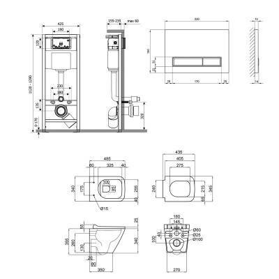 Будкрам купить Набор Qtap инсталляция 4 в 1 с панелью смыва Nest (QT0133M425 + QT0111M08V1091MB) + унитаз с сиденьем Tern QT1733052ERMB Набор Qtap инсталляция 4 в 1 с панелью смыва Nest (QT0133M425 + QT0111M08V1091MB) + унитаз с сиденьем Tern QT1733052ERMB 2