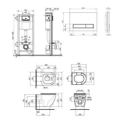 Будкрам купить Набор Qtap инсталляция 4 в 1 с панелью смыва Nest (QT0133M425 + QT0111M08V1091MB) + унитаз с сиденьем Robin QT13332141ERMB Набор Qtap инсталляция 4 в 1 с панелью смыва Nest (QT0133M425 + QT0111M08V1091MB) + унитаз с сиденьем Robin QT13332141ERMB 2