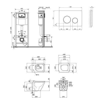 Будкрам купить Набор Qtap инсталляция 4 в 1 с панелью смыва Nest (QT0133M425 + QT0111M11V1146MB) + унитаз с сиденьем Tern QT1733052ERMB Набор Qtap инсталляция 4 в 1 с панелью смыва Nest (QT0133M425 + QT0111M11V1146MB) + унитаз с сиденьем Tern QT1733052ERMB 2