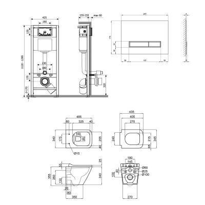 Будкрам купить Набор Qtap инсталляция 4 в 1 с панелью смыва Nest (QT0133M425 + QT0111V1105GW) + унитаз с сиденьем Tern QT1733052ERW Набор Qtap инсталляция 4 в 1 с панелью смыва Nest (QT0133M425 + QT0111V1105GW) + унитаз с сиденьем Tern QT1733052ERW 2