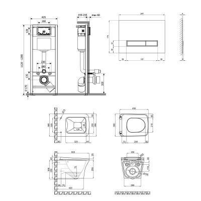Будкрам купить Набор Qtap инсталляция 4 в 1 с панелью смыва Nest (QT0133M425 + QT0111V1105GW) + унитаз с сиденьем Presto QT25332614EW Набор Qtap инсталляция 4 в 1 с панелью смыва Nest (QT0133M425 + QT0111V1105GW) + унитаз с сиденьем Presto QT25332614EW 2