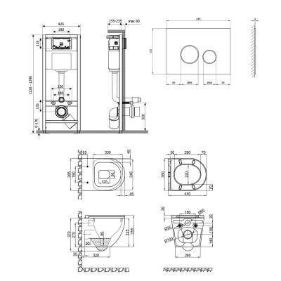 Будкрам купить Набор Qtap инсталляция 4 в 1 с панелью смыва Nest (QT0133M425 + QT0111V1164GW) + унитаз с сиденьем Robin QT1333046ERW Набор Qtap инсталляция 4 в 1 с панелью смыва Nest (QT0133M425 + QT0111V1164GW) + унитаз с сиденьем Robin QT1333046ERW 2