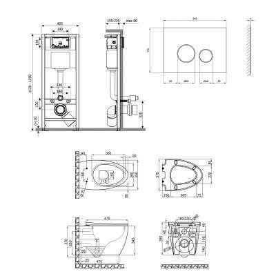 Будкрам купить Набор Qtap инсталляция 4 в 1 с панелью смыва Nest (QT0133M425 + QT0111V1164GW) + унитаз с сиденьем Leo QT11331002ERW Набор Qtap инсталляция 4 в 1 с панелью смыва Nest (QT0133M425 + QT0111V1164GW) + унитаз с сиденьем Leo QT11331002ERW 2