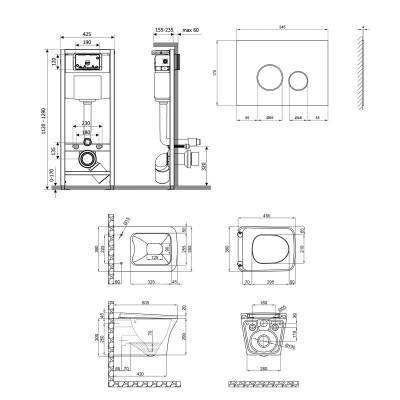 Будкрам купить Набор Qtap инсталляция 4 в 1 с панелью смыва Nest (QT0133M425 + QT0111V1164GW) + унитаз с сиденьем Gemini QT25332614EW Набор Qtap инсталляция 4 в 1 с панелью смыва Nest (QT0133M425 + QT0111V1164GW) + унитаз с сиденьем Gemini QT25332614EW 2