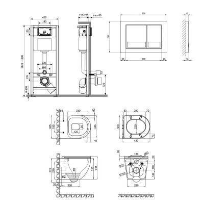 Будкрам купить Набор Qtap инсталляция 4 в 1 с панелью смыва Nest (QT0133M425 + QT0111M06028CRM) + унитаз с сиденьем Robin QT1333046ERW Набор Qtap инсталляция 4 в 1 с панелью смыва Nest (QT0133M425 + QT0111M06028CRM) + унитаз с сиденьем Robin QT1333046ERW 2