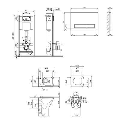 Будкрам купить Набор Qtap инсталляция 4 в 1 с панелью смыва Nest (QT0133M425 + QT0111M08382SAT) + унитаз с сиденьем Tern QT1733052ERW Набор Qtap инсталляция 4 в 1 с панелью смыва Nest (QT0133M425 + QT0111M08382SAT) + унитаз с сиденьем Tern QT1733052ERW 2