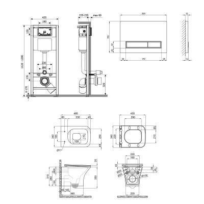 Будкрам купити Набір Qtap інсталяція 4 в 1 з панеллю змиву Nest (QT0133M425 + QT0111M08V1384W) + унітаз із сидінням Presto QT24332615EW Набір Qtap інсталяція 4 в 1 з панеллю змиву Nest (QT0133M425 + QT0111M08V1384W) + унітаз із сидінням Presto QT24332615EW 2