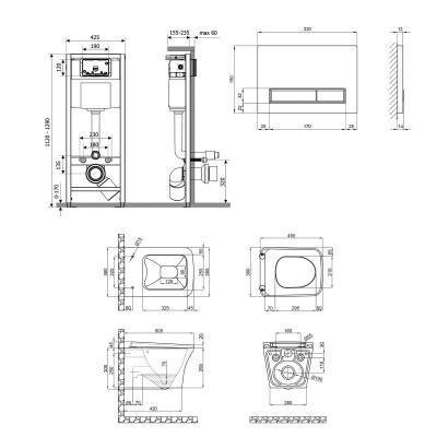 Будкрам купить Набор Qtap инсталляция 4 в 1 с панелью смыва Nest (QT0133M425 + QT0111M08V1384W) + унитаз с сиденьем Gemini QT25332614EW Набор Qtap инсталляция 4 в 1 с панелью смыва Nest (QT0133M425 + QT0111M08V1384W) + унитаз с сиденьем Gemini QT25332614EW 2