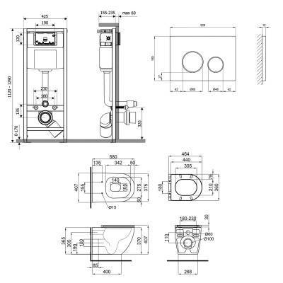 Будкрам купить Набор Qtap инсталляция 4 в 1 с панелью смыва Nest (QT0133M425 + QT0111M11112CRM) + унитаз с сиденьем Robin QT13332141ERW Набор Qtap инсталляция 4 в 1 с панелью смыва Nest (QT0133M425 + QT0111M11112CRM) + унитаз с сиденьем Robin QT13332141ERW 2
