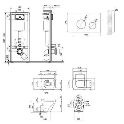 Будкрам купить Набор Qtap инсталляция 4 в 1 с панелью смыва Nest (QT0133M425 + QT0111M11110W) + унитаз с сиденьем Tern QT1733052ERW Набор Qtap инсталляция 4 в 1 с панелью смыва Nest (QT0133M425 + QT0111M11110W) + унитаз с сиденьем Tern QT1733052ERW 2