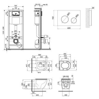 Будкрам купить Набор Qtap инсталляция 4 в 1 с панелью смыва Nest (QT0133M425 + QT0111M11110W) + унитаз с сиденьем Robin QT13332141ERW Набор Qtap инсталляция 4 в 1 с панелью смыва Nest (QT0133M425 + QT0111M11110W) + унитаз с сиденьем Robin QT13332141ERW 2
