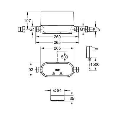 Будкрам купить Интеллектуальный контроллер воды с датчиками Grohe Sense Set  22502LN1 Интеллектуальный контроллер воды с датчиками Grohe Sense Set  22502LN1 2