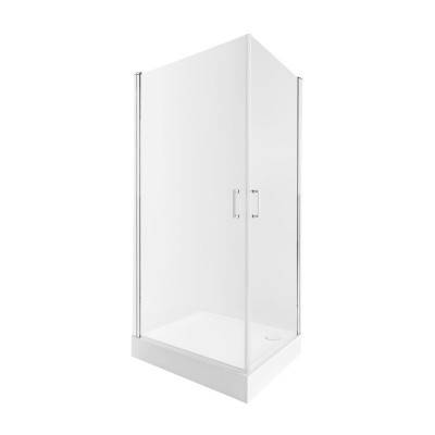 Будкрам купить Набор Qtap душевая кабина Gemini CRM1018RC6 Clear 2020x1000x800 мм + поддон Tern 301812C 100x80x12 см с сифоном