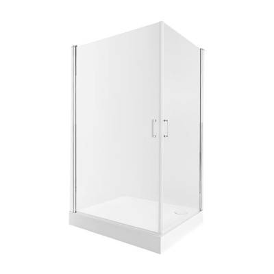 Будкрам купить Набор Qtap душевая кабина Gemini CRM1099SC Clear 2020x900x900 мм + поддон Tern 309912C 90x90x12 см с сифоном