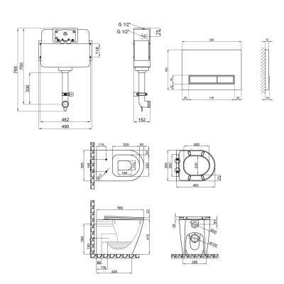 Будкрам купить Набор Qtap смывной бачок с панелью смыва Nest (QT0122490S4Q1 + QT0111M08V1384W) + унитаз с сиденьем Swan QT16223178W Набор Qtap смывной бачок с панелью смыва Nest (QT0122490S4Q1 + QT0111M08V1384W) + унитаз с сиденьем Swan QT16223178W 2