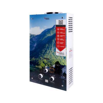 Будкрам купити Колонка газова димохідна Aquatronic JSD20-AG208 10 л режим Зима/Літо, панель зі скла з малюнком гори Колонка газова димохідна Aquatronic JSD20-AG208 10 л режим Зима/Літо, панель зі скла з малюнком гори 3