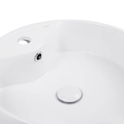 Будкрам купить Раковина-чаша Qtap Scorpio 460х460х155 White с донным клапаном QT14117046LW Раковина-чаша Qtap Scorpio 460х460х155 White с донным клапаном QT14117046LW 5