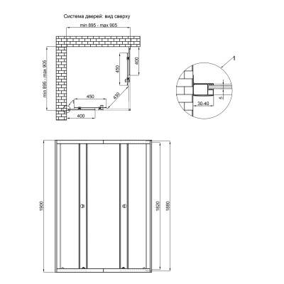 Будкрам купить Душевая кабина Qtap Presto New CRM1099SC5 1900х900х900 мм, стекло Clear, без поддона Душевая кабина Qtap Presto New CRM1099SC5 1900х900х900 мм, стекло Clear, без поддона 2