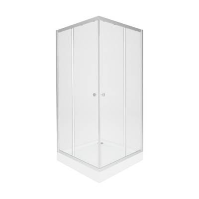 Будкрам купить Набор Qtap душевая кабина Presto New CRM1099SC5 Clear 2020х900х900 мм + поддон Tern 309912C 90x90x12 см с сифоном