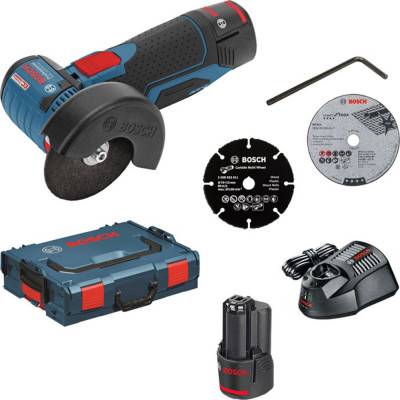 Будкрам купити Болгарка акумуляторна Bosch Professional GWS 12V-76, 2 акб 12V 3.0Ah та з/п GAL 1230 CV Болгарка акумуляторна Bosch Professional GWS 12V-76, 2 акб 12V 3.0Ah та з/п GAL 1230 CV 3