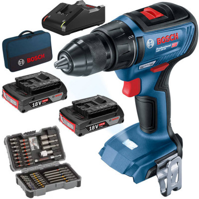 Будкрам купити Безщітковий акумуляторний дриль-шуруповерт Bosch Professional GSR 18V-50, 2 акб 2 Ah, з/п 18V-20, набором 43 біт Безщітковий акумуляторний дриль-шуруповерт Bosch Professional GSR 18V-50, 2 акб 2 Ah, з/п 18V-20, набором 43 біт 1_small