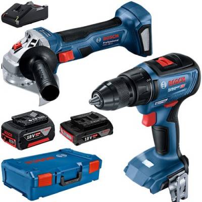 Будкрам купить Набор инструментов Bosch Professional болгарка GWS 180-LI и дрель-шуруповерт GSR 18V-50 в XL-Boxx, акб 18V 2Ah и 5Ah,з/у GAL 18V-40 Набор инструментов Bosch Professional болгарка GWS 180-LI и дрель-шуруповерт GSR 18V-50 в XL-Boxx, акб 18V 2Ah и 5Ah,з/у GAL 18V-40 2