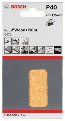 Будкрам купити 10 шліфлистів C470 Best for Wood + Paint 70x125мм K40 10 шліфлистів C470 Best for Wood + Paint 70x125мм K40 1_small